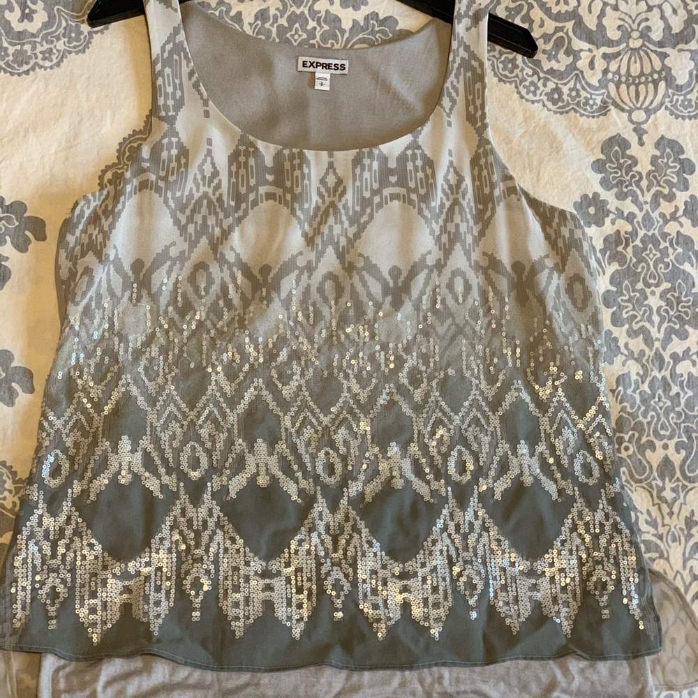 Gorgeously detailed beaded tank top